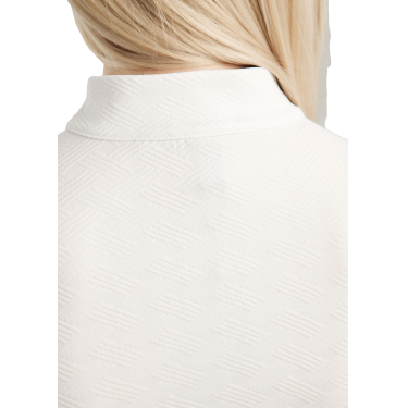 Polo de entrenamiento Montar MoCilia refinado de manga corta Jacquard para mujer Polo de entrenamiento Montar MoCilia refinado de manga corta Jacquard para mujer