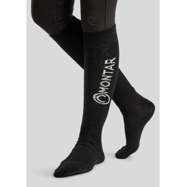 Calcetines Montar negros con logo