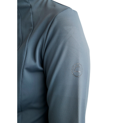 Chaqueta con cremallera completa Montar MoGloria banda caviar mujer Pizarra oscura Gris Chaqueta con cremallera completa Montar MoGloria banda caviar mujer Pizarra oscura Gris