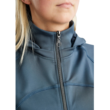 Chaqueta softshell con cremallera completa Montar MoBlair capucha desmontable cristales gun metal mujer Pizarra oscura Gris