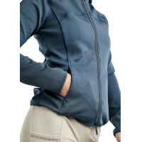 Chaqueta softshell con cremallera completa Montar MoBlair capucha desmontable cristales gun metal mujer Pizarra oscura Gris