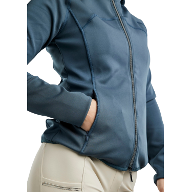 Chaqueta softshell con cremallera completa Montar MoBlair capucha desmontable cristales gun metal mujer Pizarra oscura Gris