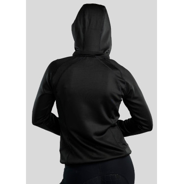 Chaqueta softshell Montar MoBlair Junior con cremallera completa, cristales, color gun metal, capucha desmontable Chaqueta softshell Montar MoBlair Junior con cremallera completa, cristales, color gun metal, capucha desmontable