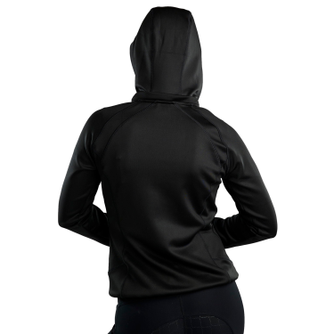 Chaqueta softshell Montar MoBlair Junior con cremallera completa, cristales, color gun metal, capucha desmontable Chaqueta softshell Montar MoBlair Junior con cremallera completa, cristales, color gun metal, capucha desmontable