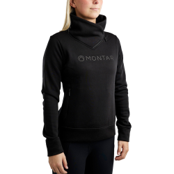 Sudadera Montar MoNaja cuello alto cristales gun metal mujer