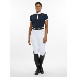 Polo de concurso LeMieux Camille de manga corta Marino Azul marino