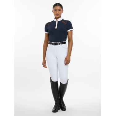 Polo de concurso LeMieux Camille de manga corta Marino Azul marino