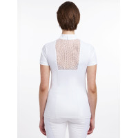 Polo de concurso LeMieux Camille de manga corta Blanco