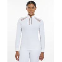 Polo de concurso LeMieux Camille de manga larga Blanco Polo de concurso LeMieux Camille de manga larga Blanco