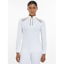 Polo de concurso LeMieux Camille de manga larga Blanco