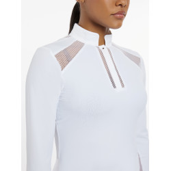 Polo de concurso LeMieux Camille de manga larga Blanco