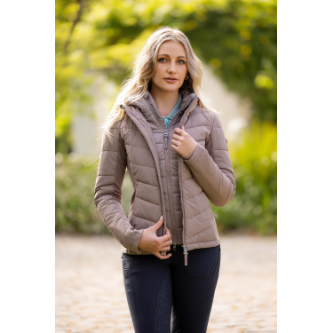 Chaqueta híbrida LeMieux Brioney 2 en 1 Pacana Beige