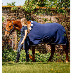 Manta polar Horseware Newmarket Cosy Fleece Cooler Marine witney Azul marino Manta polar Horseware Newmarket Cosy Fleece Cooler Marine witney Azul marino