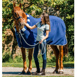 Manta polar Horseware Newmarket Cosy Fleece Cooler Marine witney Azul marino Manta polar Horseware Newmarket Cosy Fleece Cooler Marine witney Azul marino