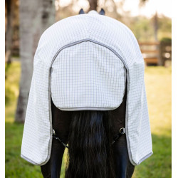 Cubierta anti-moscas Horseware Amigo Summer Plus CarreauxMarine / gris titanium / argent Motifs Cubierta anti-moscas Horseware Amigo Summer Plus CarreauxMarine / gris titanium / argent Motifs