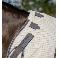 Cubre-moscas Horseware Rambo Optimo Supreme Summer Sheet Plus CarreauxMarine / gris orage / argent Motifs