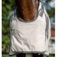 Cubre-moscas Horseware Rambo Optimo Supreme Summer Sheet Plus CarreauxMarine / gris orage / argent Motifs