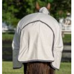 Cubre-moscas Horseware Rambo Optimo Supreme Summer Sheet Plus CarreauxMarine / gris orage / argent Motifs