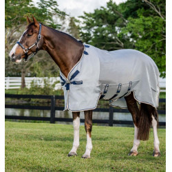 Cubre moscas Horseware Protector Rambo Plata / marino Cubre moscas Horseware Protector Rambo Plata / marino