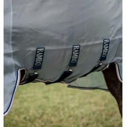 Cubre moscas Horseware Protector Rambo Plata / marino Cubre moscas Horseware Protector Rambo Plata / marino