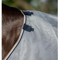 Protector antimoscas Horseware Rambo con disco Plata / marino