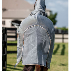 Protector antimoscas Horseware Rambo con disco Plata / marino