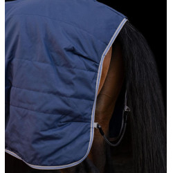 Manta de cuadra Horseware Rhino 350g VL Negro / gris titanio / azul clásico