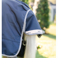 Manta Horseware Amigo 1200D Plus Poney Turnout 0g Marino / gris titanio / plata Azul marino