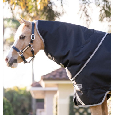 Manta Horseware Amigo 1200D Plus Poney Turnout 0g Negro / gris titanio / plata Manta Horseware Amigo 1200D Plus Poney Turnout 0g Negro / gris titanio / plata