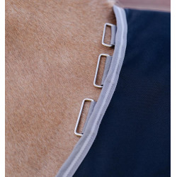 Manta Horseware Amigo 1200D Plus Poney Turnout 0g Marino / gris titanio / plata Azul marino