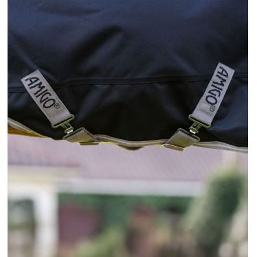 Manta Horseware Amigo 1200D Plus Poney Turnout 0g Negro / gris titanio / plata Manta Horseware Amigo 1200D Plus Poney Turnout 0g Negro / gris titanio / plata