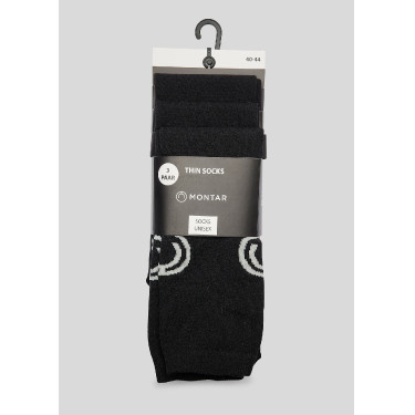 Calcetines Montar cortos 3 pares Negro Calcetines Montar cortos 3 pares Negro