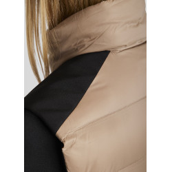 Chaleco acolchado sin mangas Montar MoAthena refinado para mujer Latté Marrón Chaleco acolchado sin mangas Montar MoAthena refinado para mujer Latté Marrón