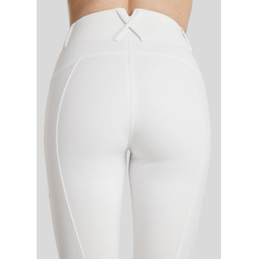 Legging Montar Michelle logo full grip mujer Blanco / oro rosa Legging Montar Michelle logo full grip mujer Blanco / oro rosa