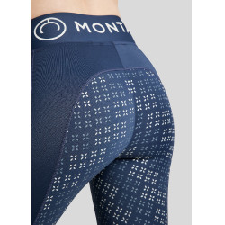 Legging Montar Selena logo full grip mujer Marino Azul marino