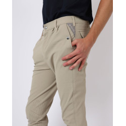 Pantalón Montar Gary hombre grip rodillas Beige