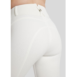 Pantalón de montar Megan de talle alto para mujer con full grip Vol 2 Blanco Pantalón de montar Megan de talle alto para mujer con full grip Vol 2 Blanco