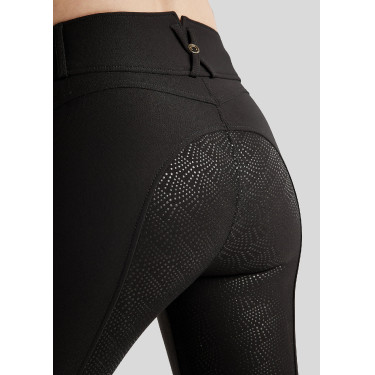 Pantalón de montar Megan de talle alto para mujer con full grip Vol 2 Negro Pantalón de montar Megan de talle alto para mujer con full grip Vol 2 Negro
