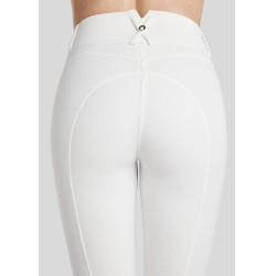 Pantalón Montar Molly Yati mujer talle alto full grip Blanco