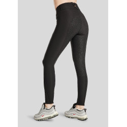 Pantalón Montar Molly Yati mujer talle alto full grip Negro / oro rosa