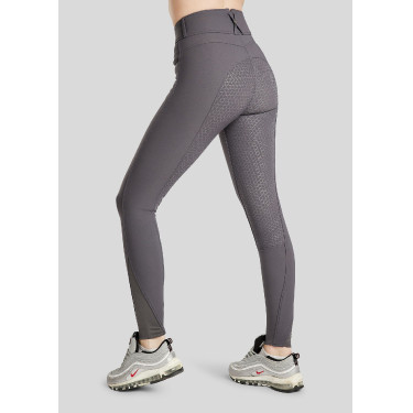 Pantalón Montar Molly Yati mujer talle alto full grip Gris