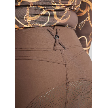 Pantalón de montar de talle alto ESS Megan Vol 2 Curve para mujer Castaño Marr&amp;amp;amp;oacute;n