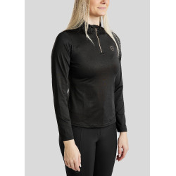 Polo de montar Everly Mon Tech para mujer de manga larga en rosa dorado Negro Polo de montar Everly Mon Tech para mujer de manga larga en rosa dorado Negro