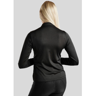 Polo de montar Everly Mon Tech para mujer de manga larga en rosa dorado Polo de montar Everly Mon Tech para mujer de manga larga en rosa dorado