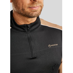 Polo de montar MoPhil de manga larga para hombre Negro