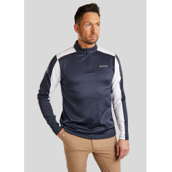 Polo de montar MoPhil de manga larga para hombre Azul marino oscuro