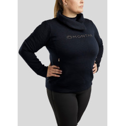 Jersey Montar Naja con cremallera en el cuello crystal oro rosa Curve mujer Marino Azul marino