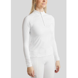 Camiseta Montar MoMaja de manga larga para mujer Blanco