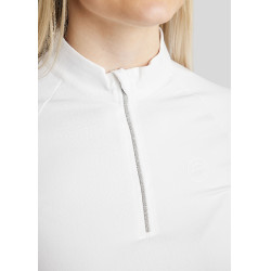 Camiseta Montar MoMaja de manga larga para mujer Blanco