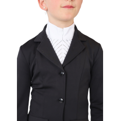 Chaqueta de concurso Montar Junior tono sobre tono con cristales Negro